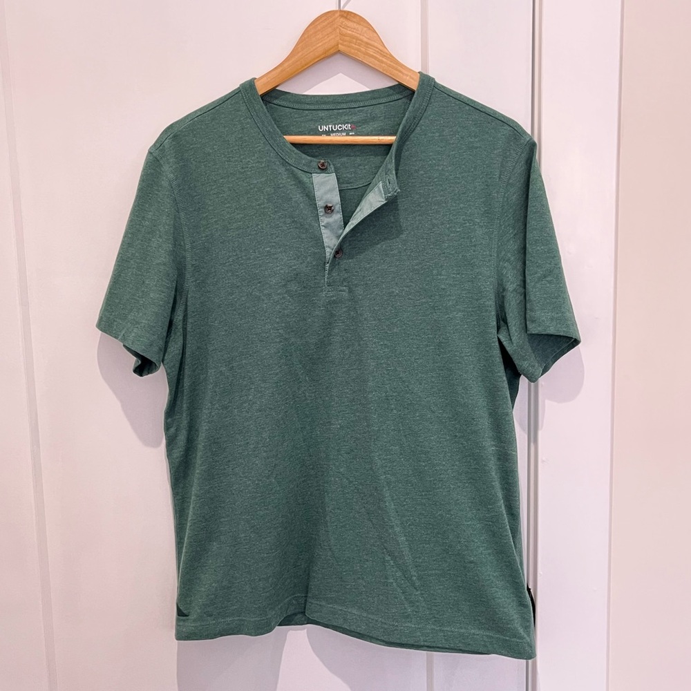 UnTUCKit EcoSoft Short Sleeve Henley T-Shirt